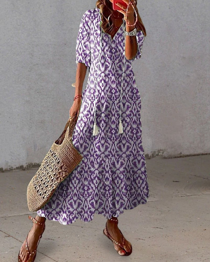 Leri - Lässiges Boho-Kleid mit Schmeichelhafter Passform