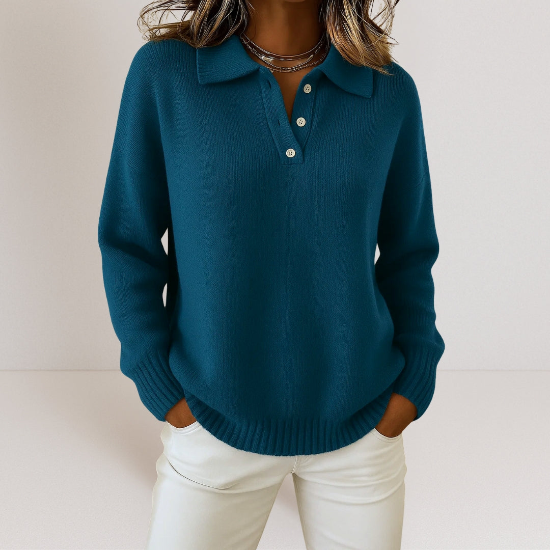 Lorie – Weicher Pullover mit Kragen