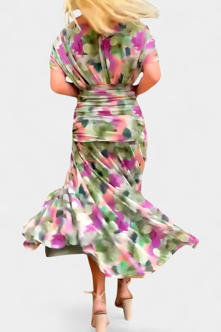 Sarah - Langes Blumenkleid