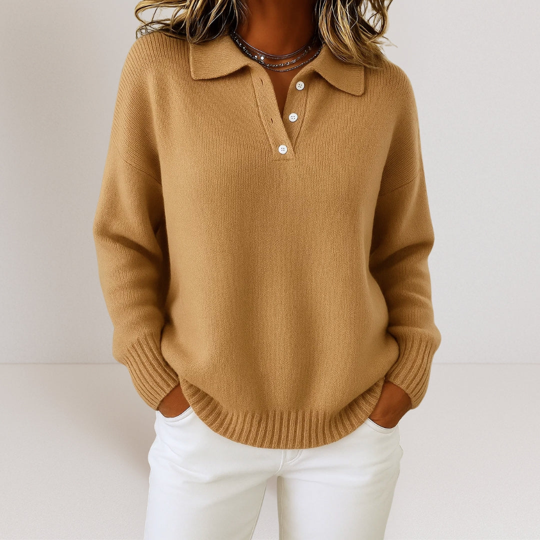 Lorie – Weicher Pullover mit Kragen