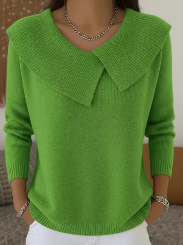 Railyn - Pullover mit Weitem Kragen