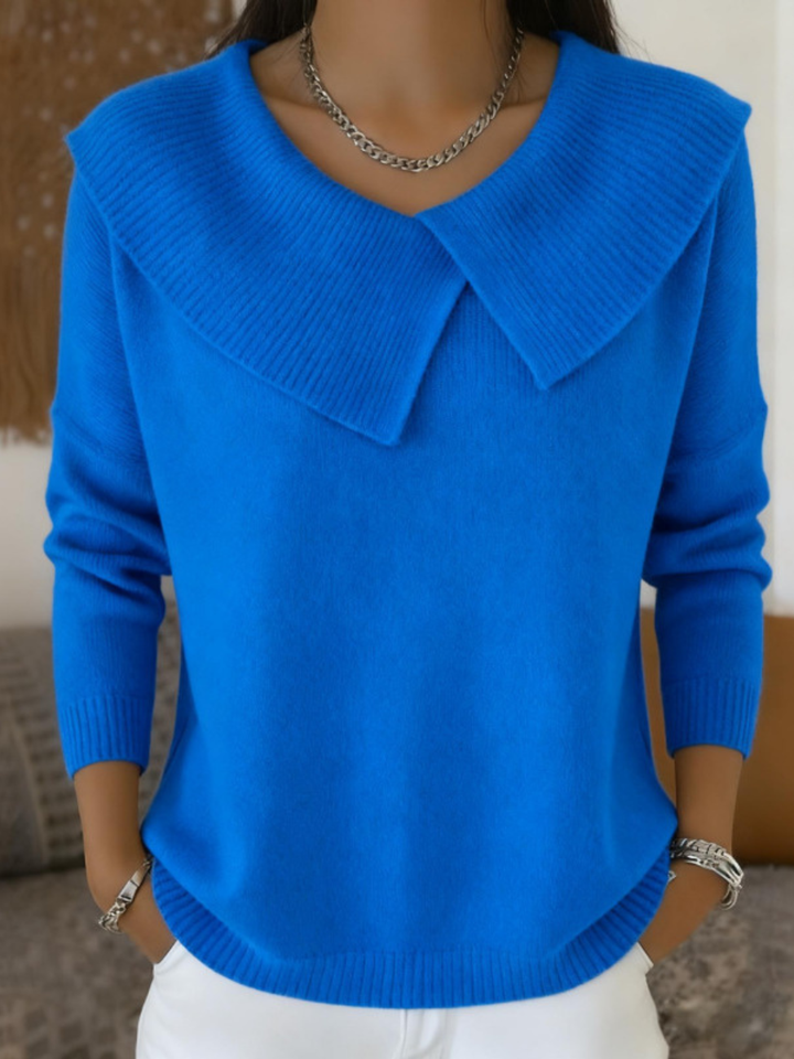 Railyn - Pullover mit Weitem Kragen