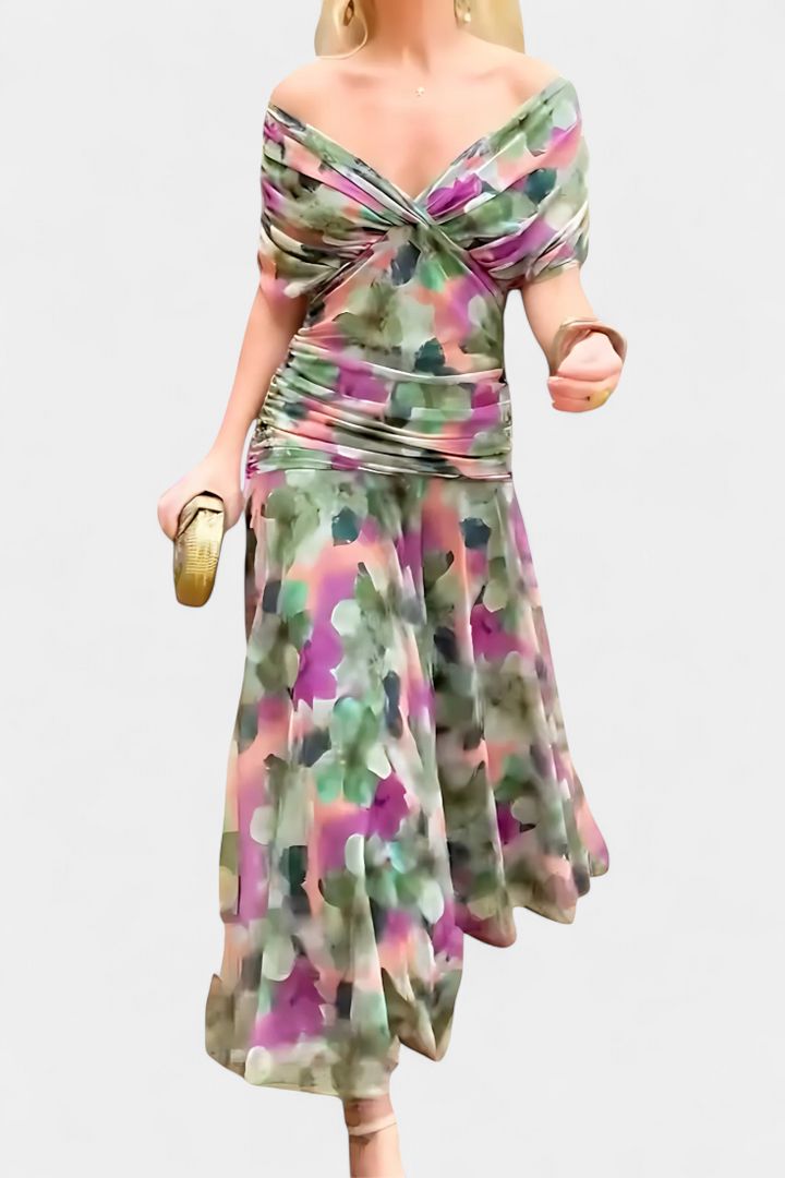 Sarah - Langes Blumenkleid