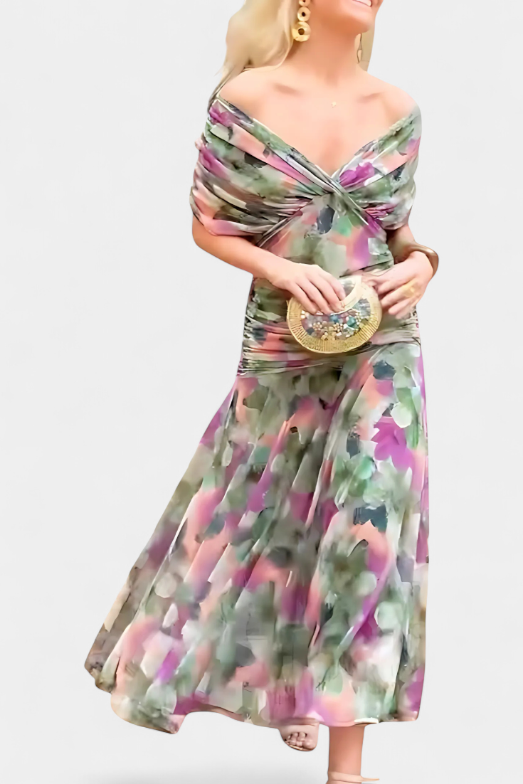 Sarah - Langes Blumenkleid
