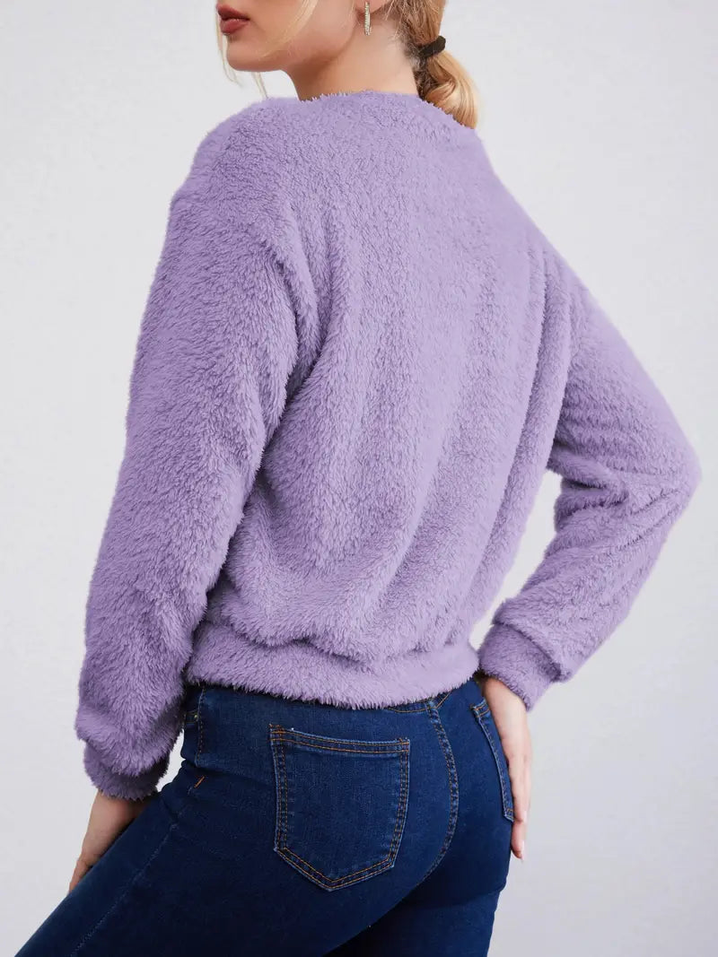 Veenita - Plüsch-Fleece-Pullover