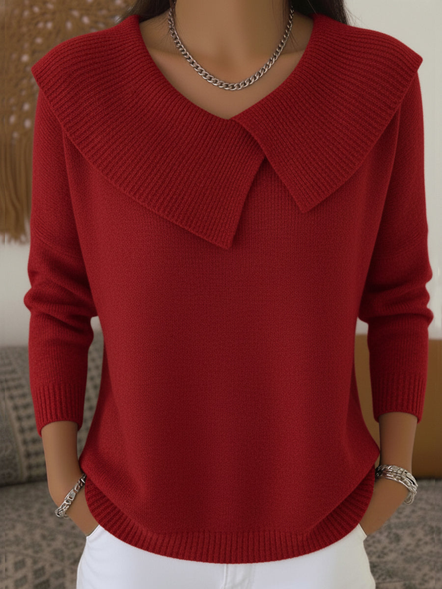Railyn - Pullover mit Weitem Kragen