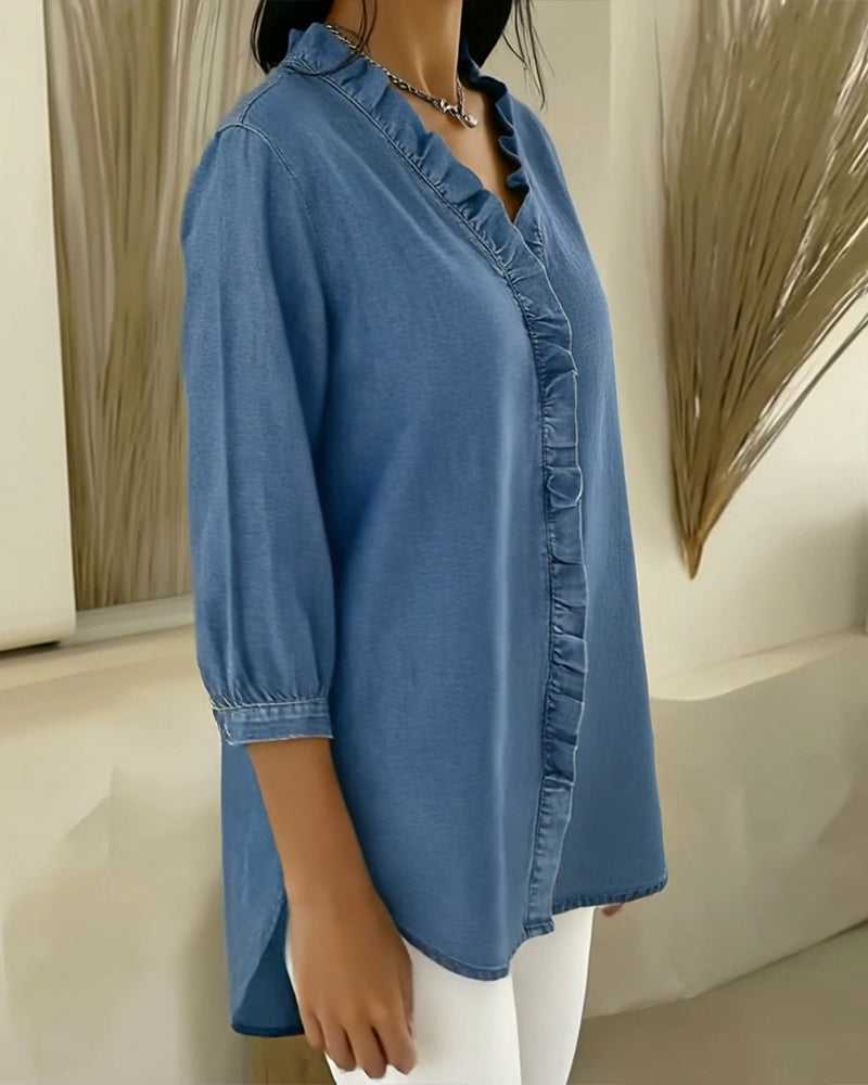 Bilma – Elegante Bluse mit Rüschendetails