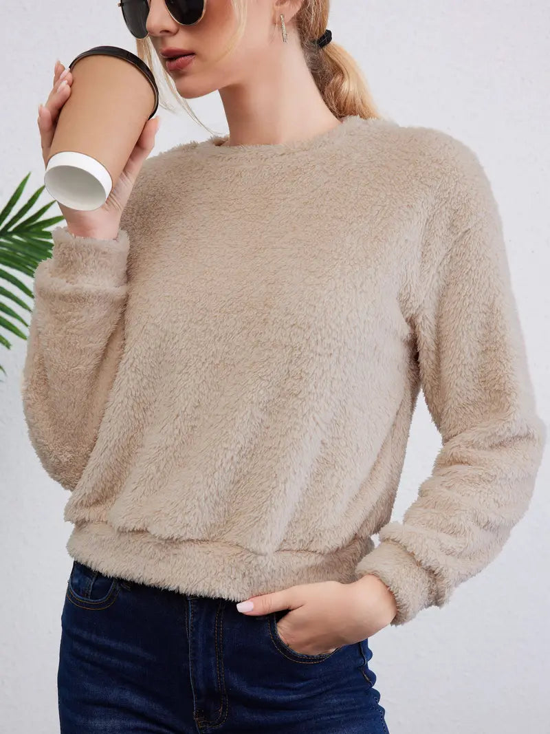 Veenita - Plüsch-Fleece-Pullover