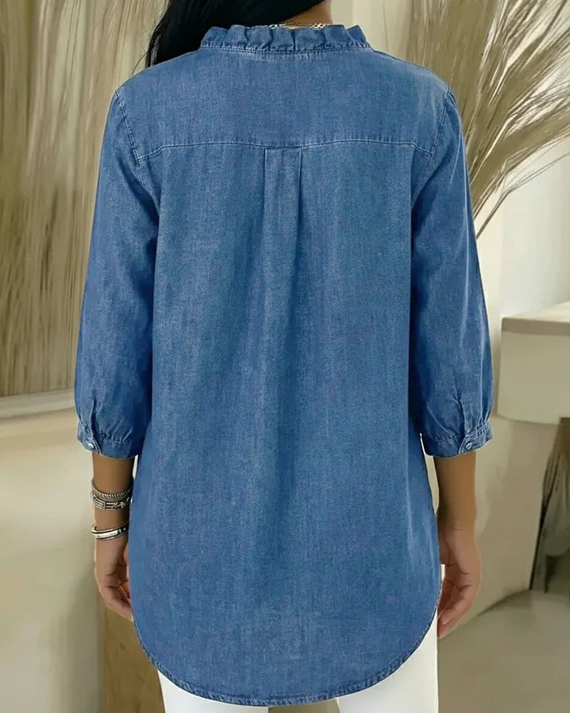 Bilma – Elegante Bluse mit Rüschendetails