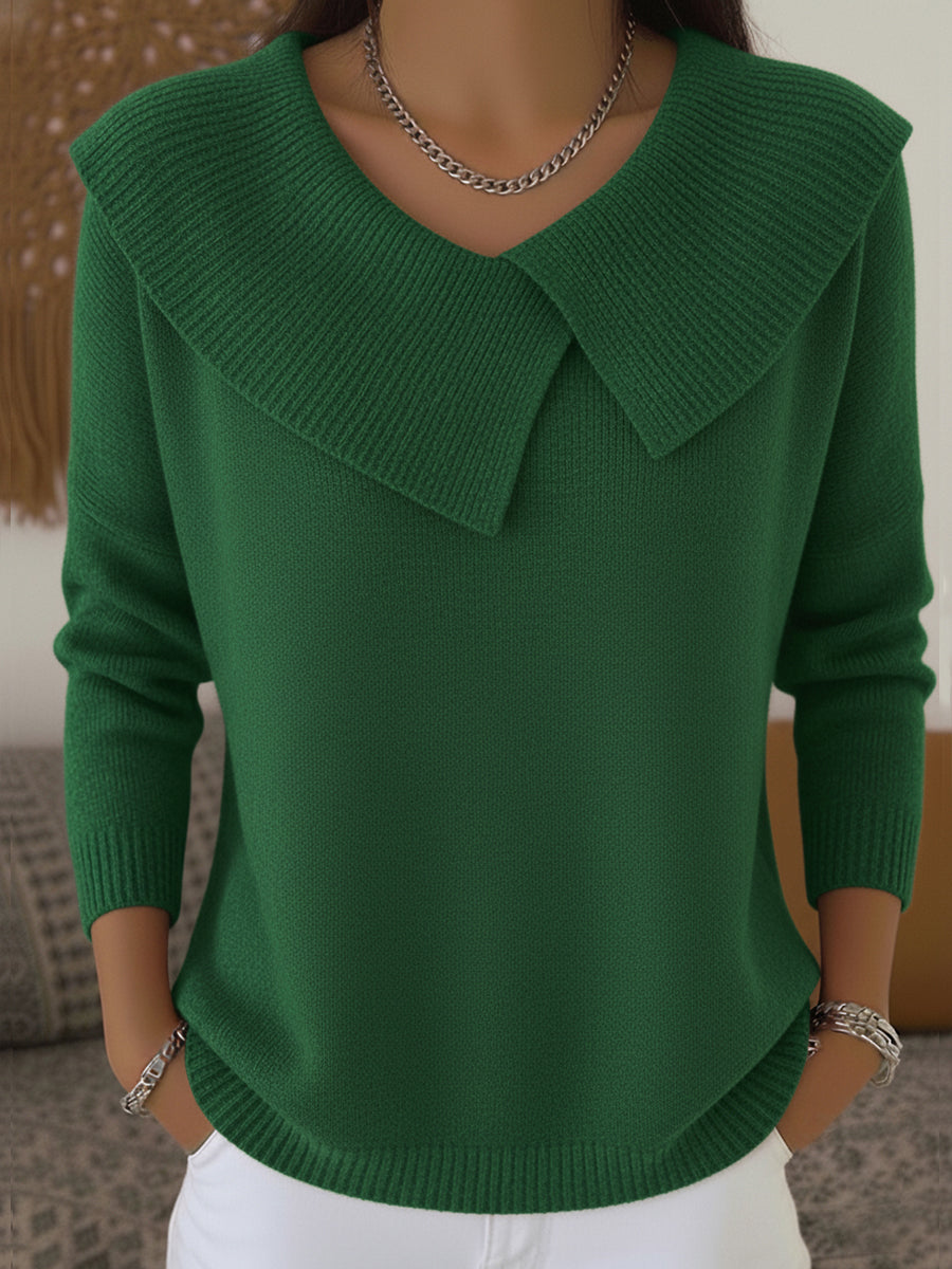 Railyn - Pullover mit Weitem Kragen
