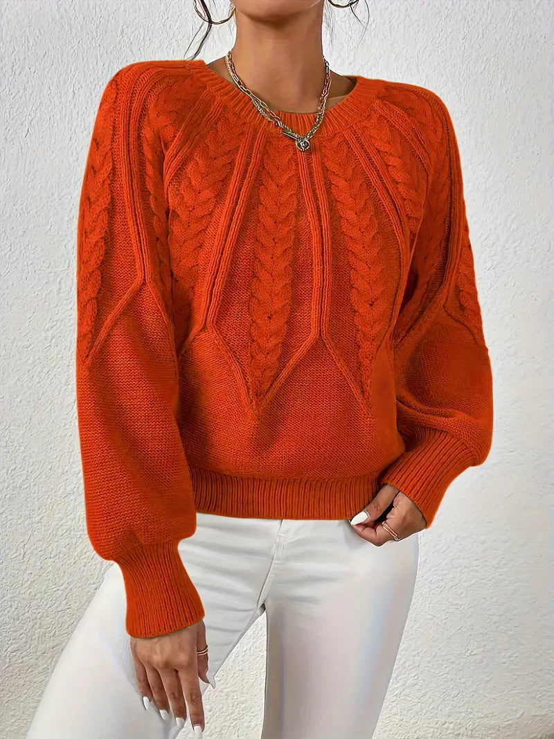 Yashodha – Stylischer Strickpullover mit Puffärmeln