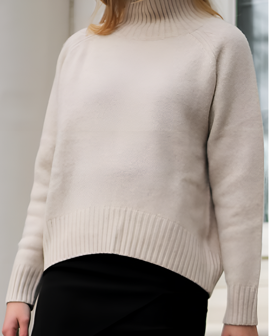 Emilia - Beigefarbener Strickpulli