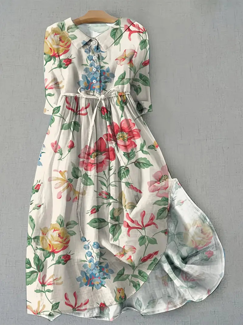 Isabelle - Klassische blumige Kleid