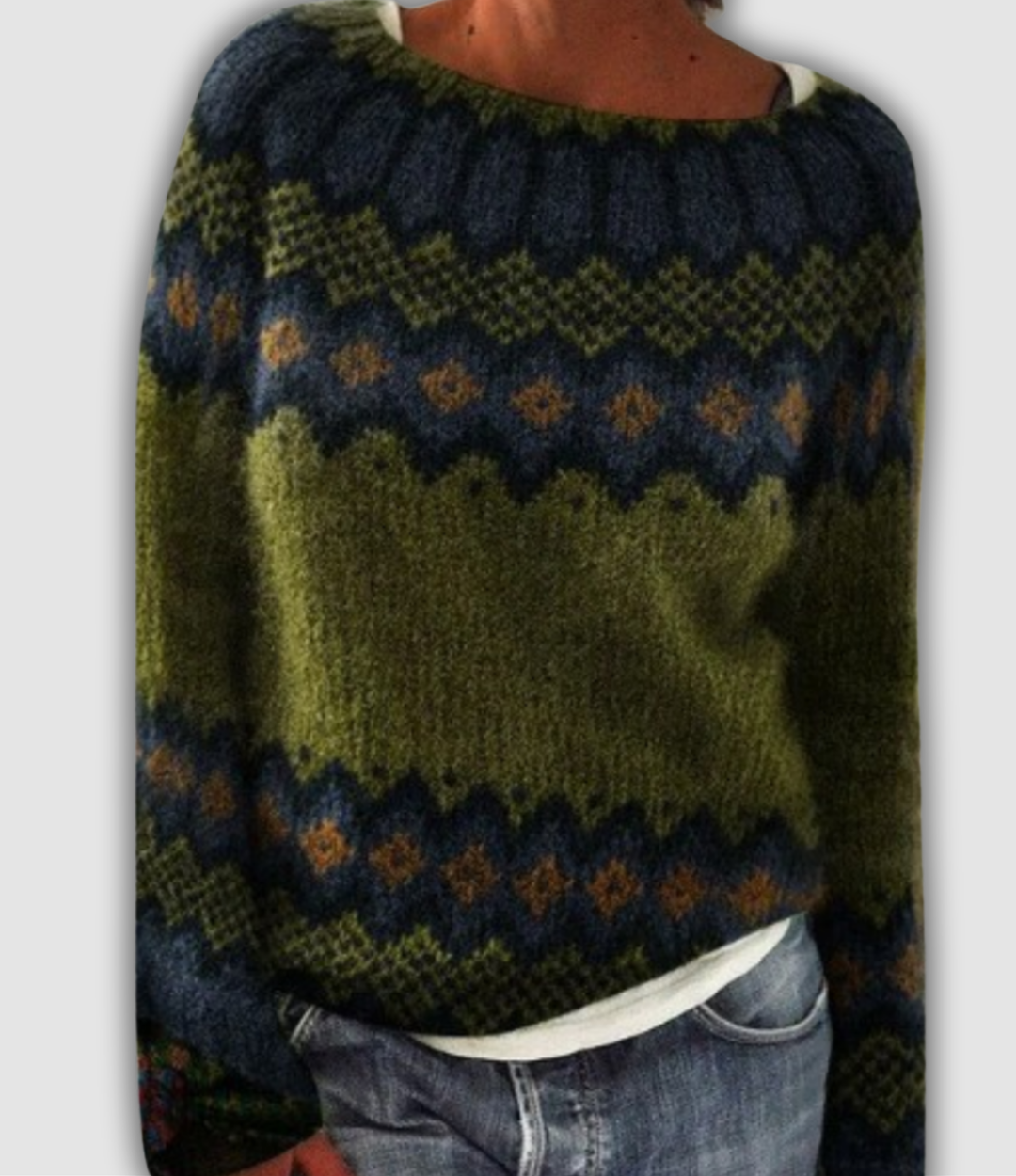 Malea - Gemütlicher Retro Pullover