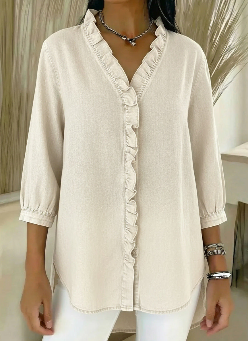 Bilma – Elegante Bluse mit Rüschendetails