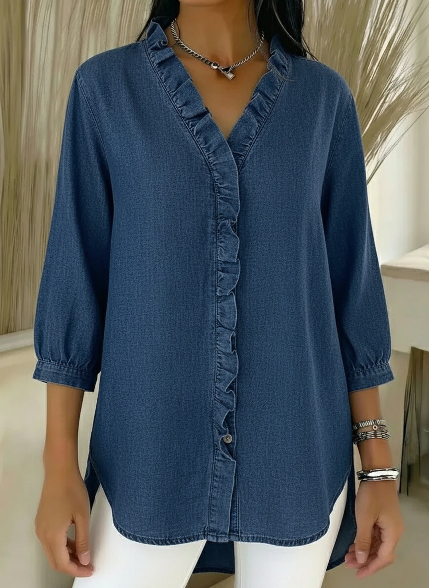 Bilma – Elegante Bluse mit Rüschendetails