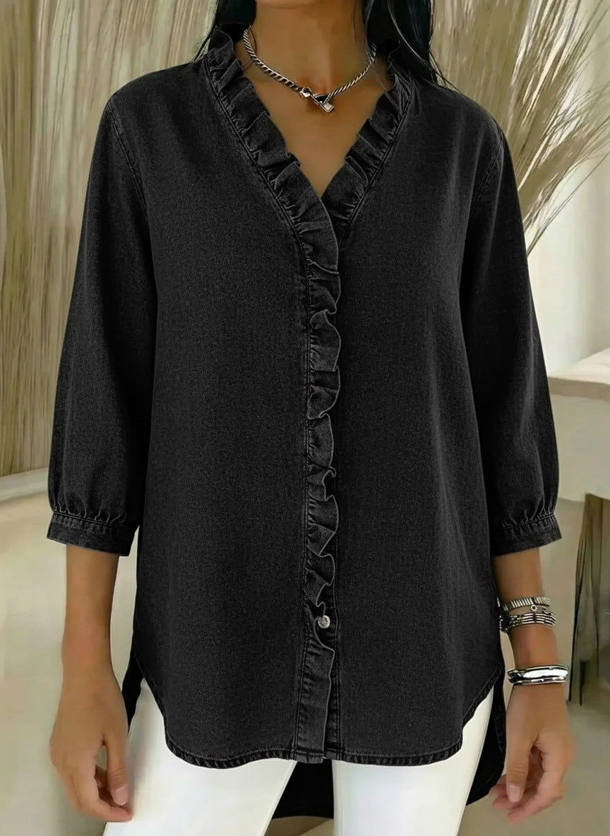 Bilma – Elegante Bluse mit Rüschendetails
