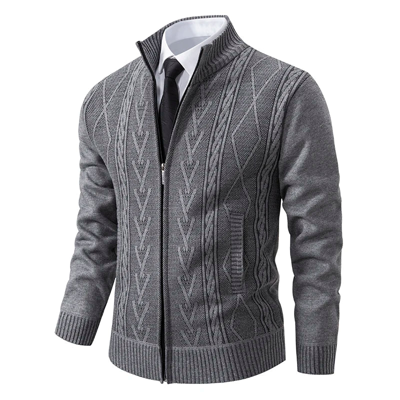 Elias | Zip-Up Vintage Cardigan