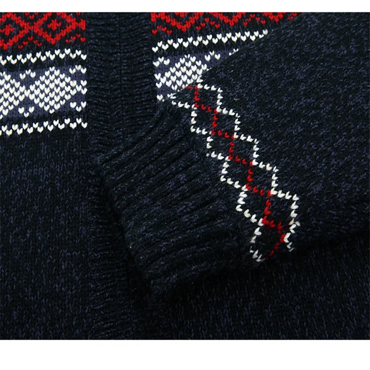 Logan | Vintage Strickjacke mit Reißverschluss