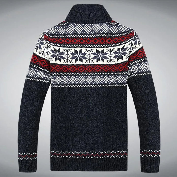 Logan | Vintage Strickjacke mit Reißverschluss