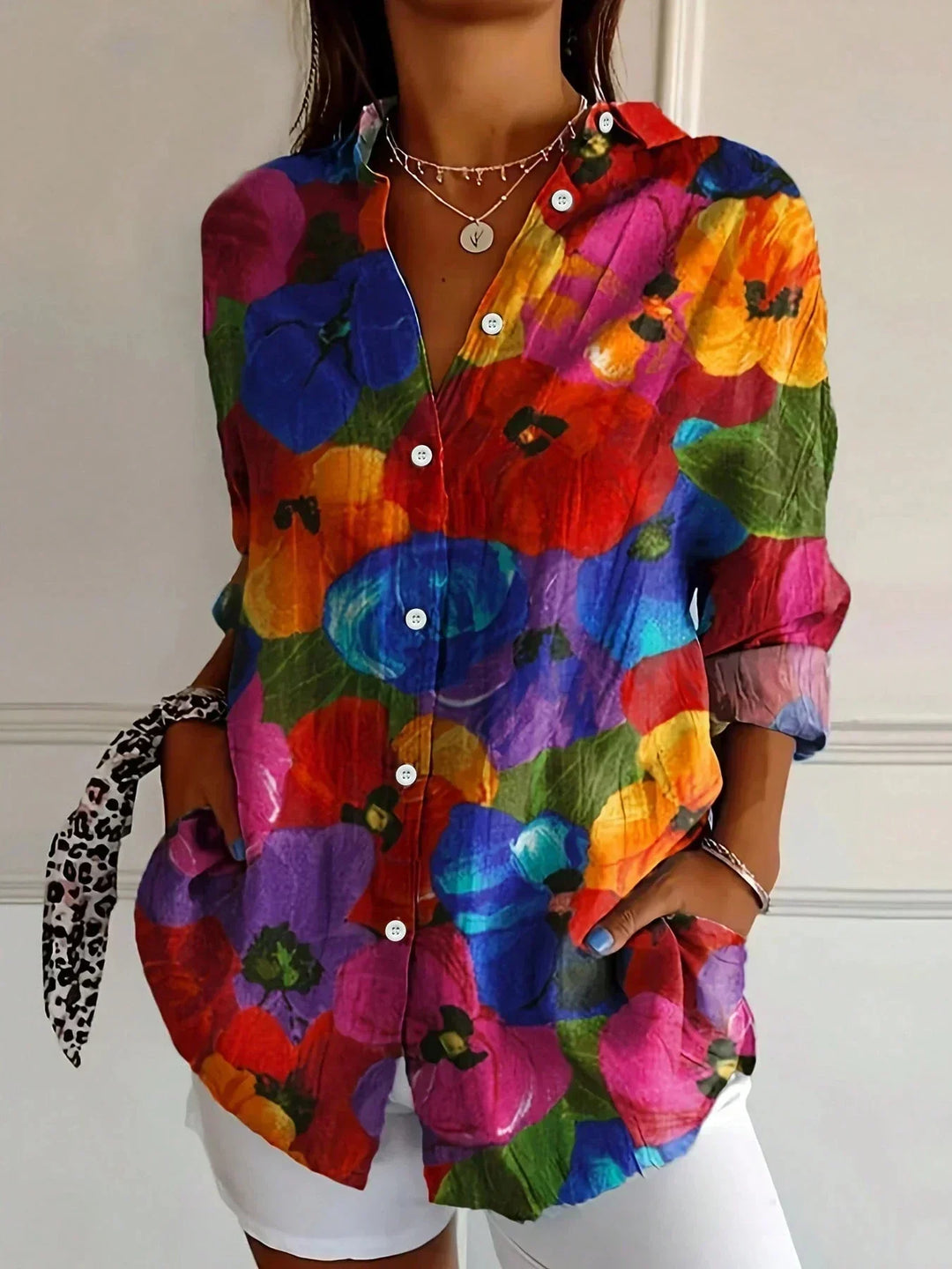 Donnabelle - Bluse mit Abstraktem Muster