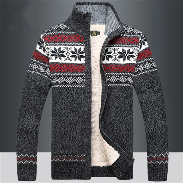 Logan | Vintage Strickjacke mit Reißverschluss