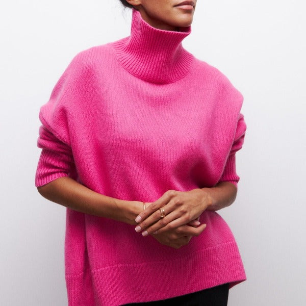 Avery - Pullover mit hohem Kragen