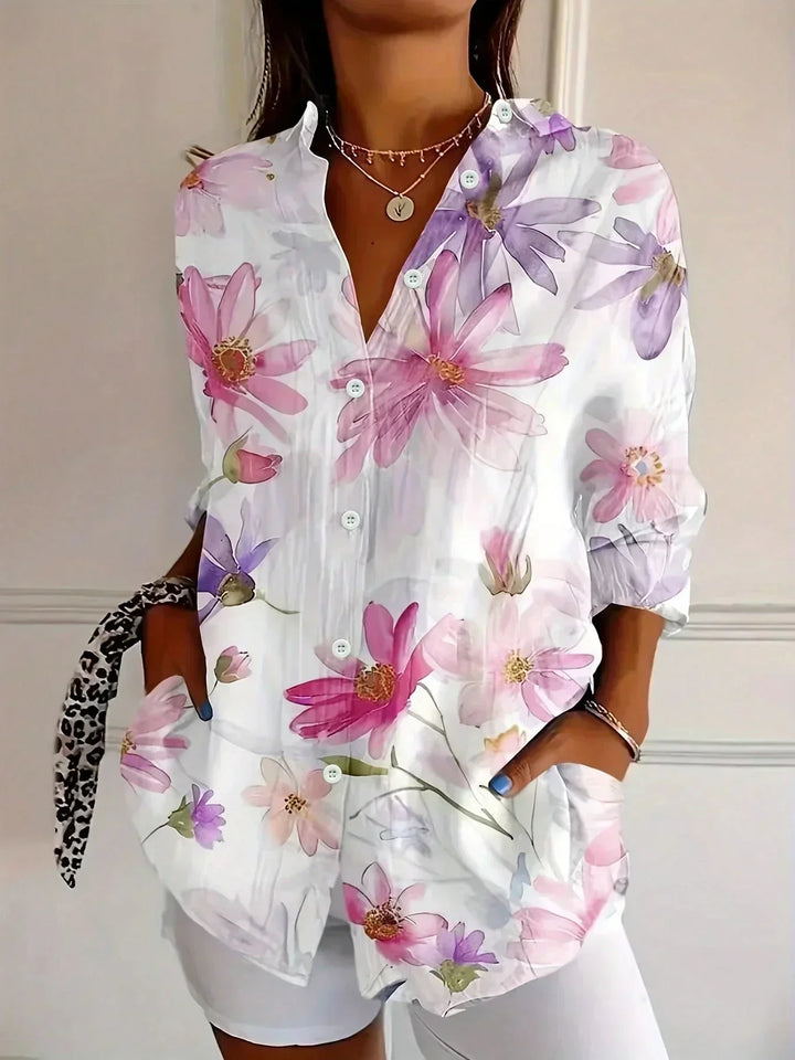 Donnabelle - Bluse mit Abstraktem Muster
