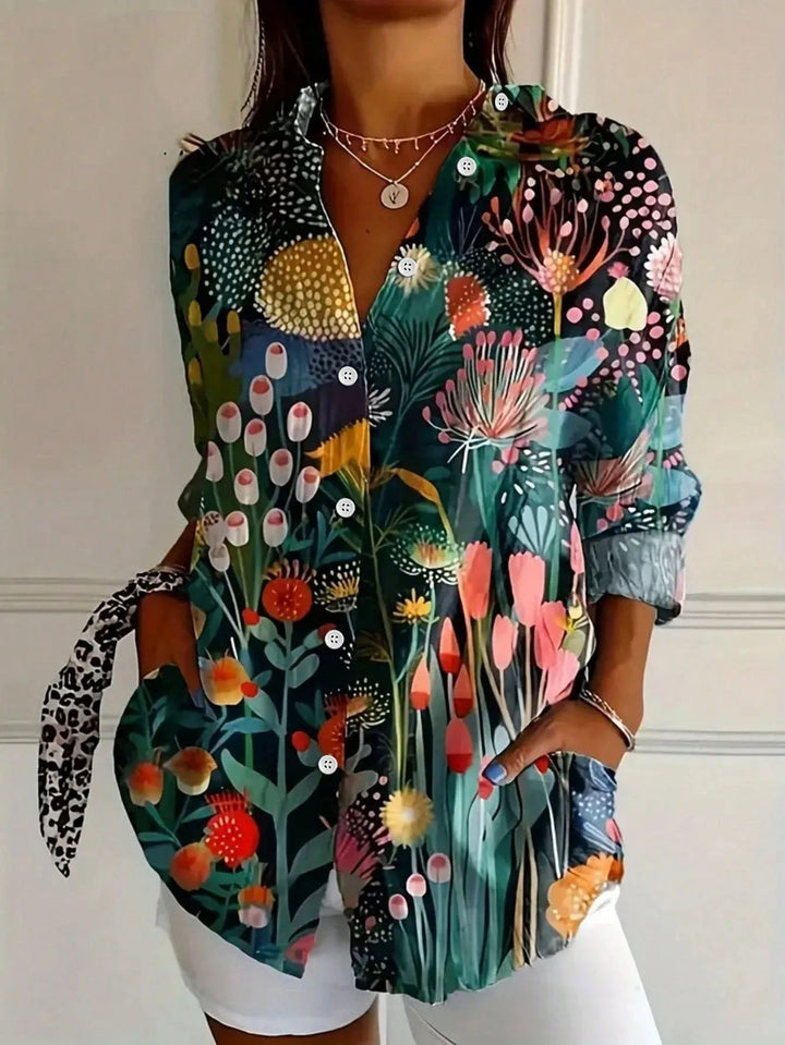 Donnabelle - Bluse mit Abstraktem Muster