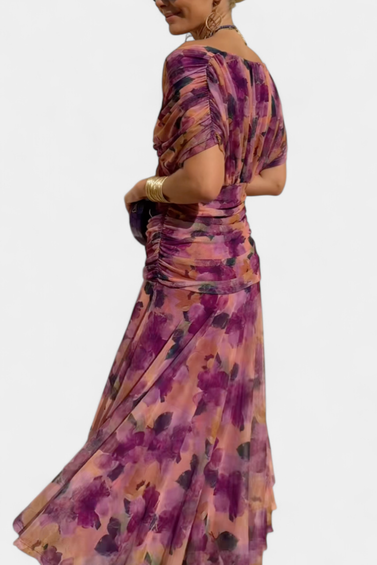 Sarah - Langes Blumenkleid