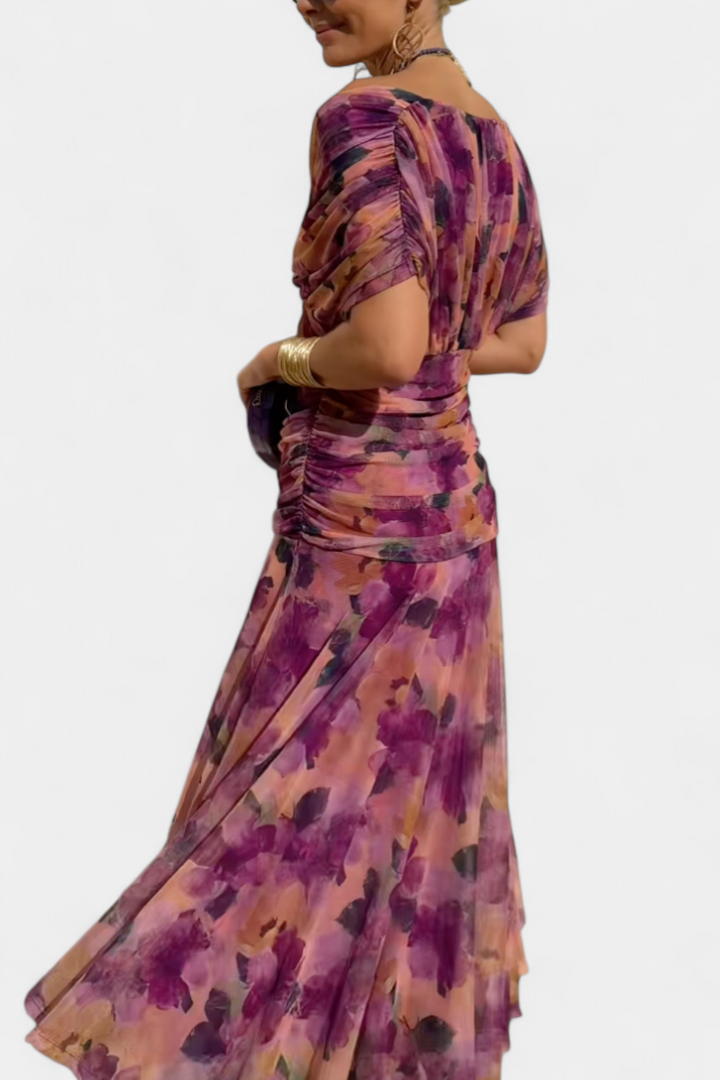 Sarah - Langes Blumenkleid