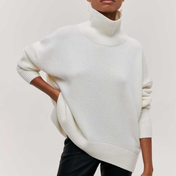 Avery - Pullover mit hohem Kragen