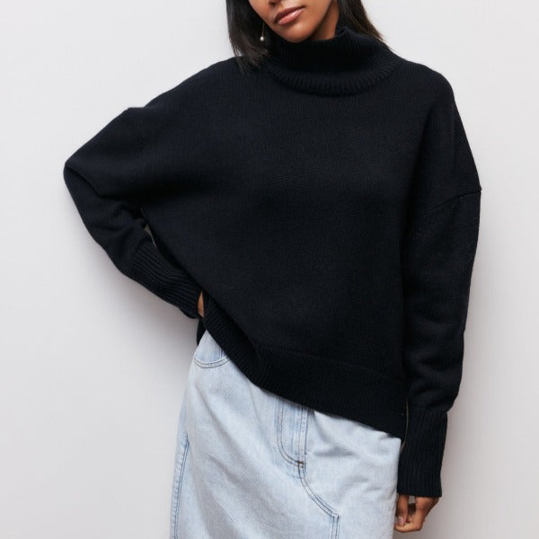 Avery - Pullover mit hohem Kragen