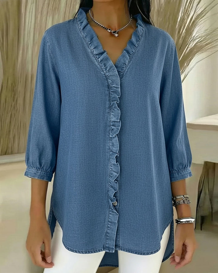 Bilma – Elegante Bluse mit Rüschendetails
