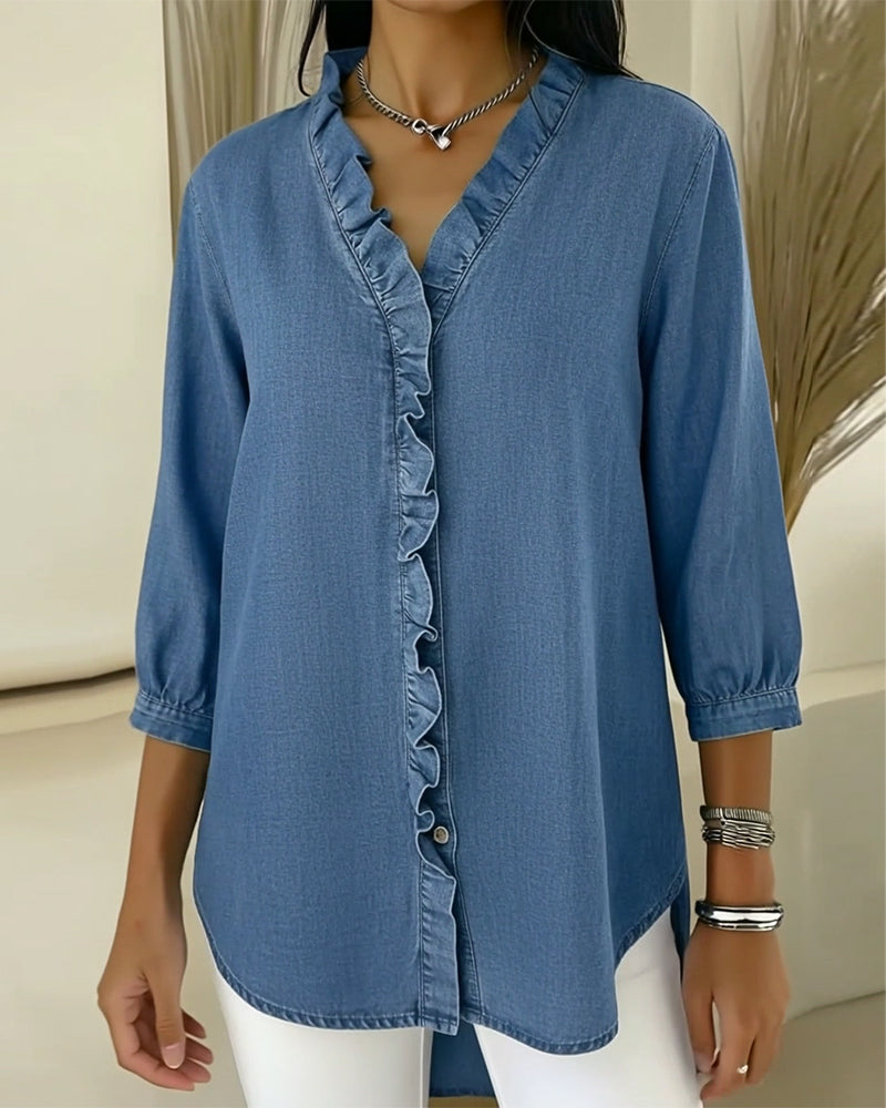 Bilma – Elegante Bluse mit Rüschendetails