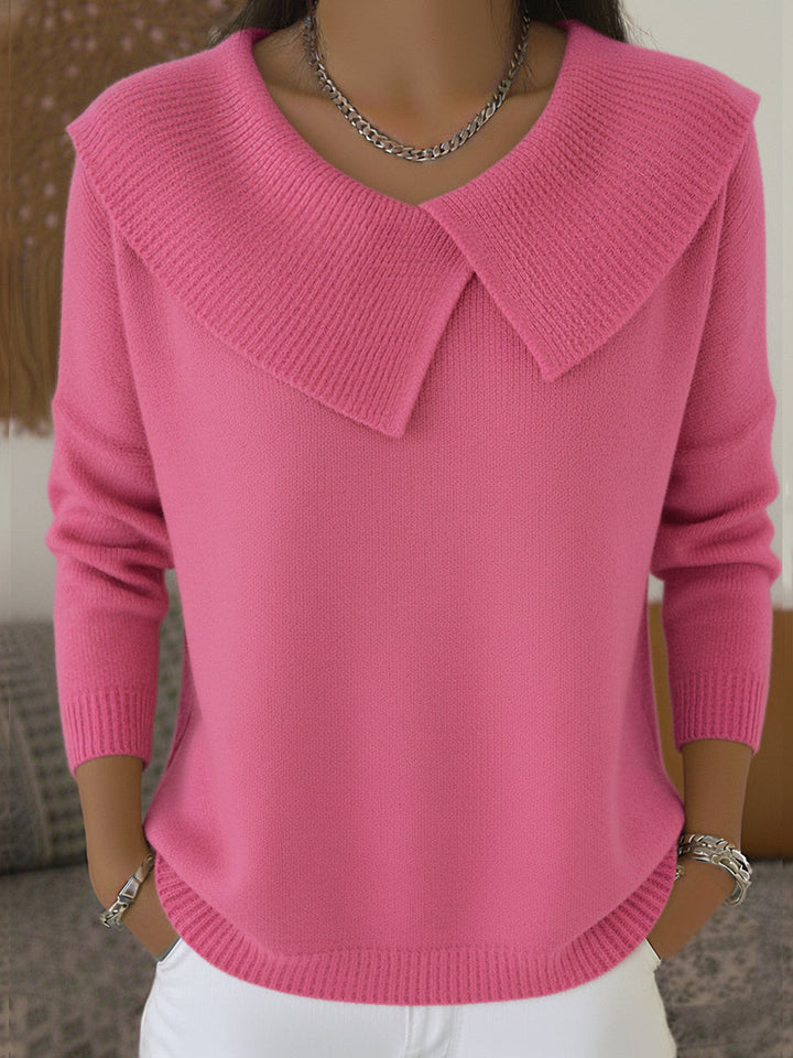 Railyn - Pullover mit Weitem Kragen