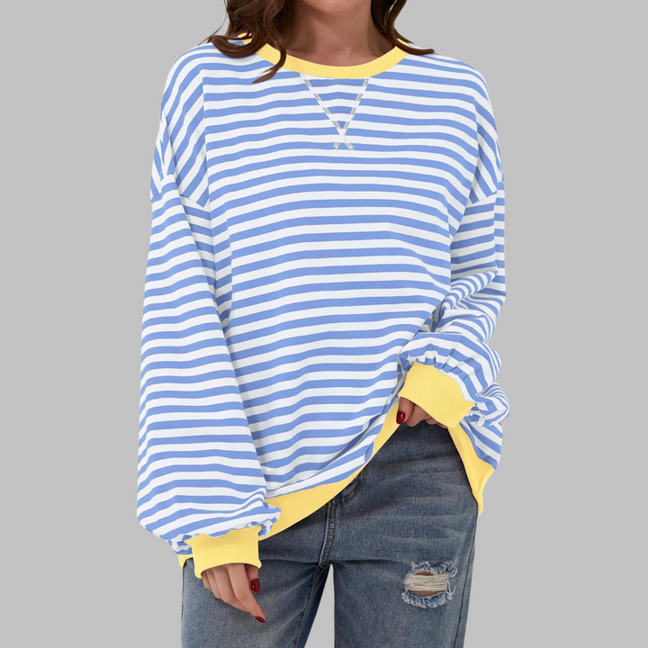 Lucy - Lässiger Gestreifter Pullover