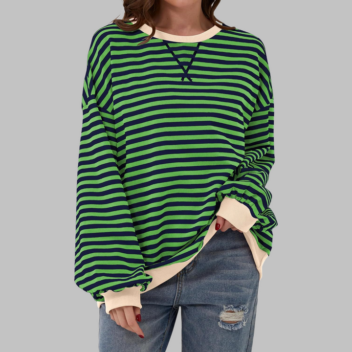 Lucy - Lässiger Gestreifter Pullover