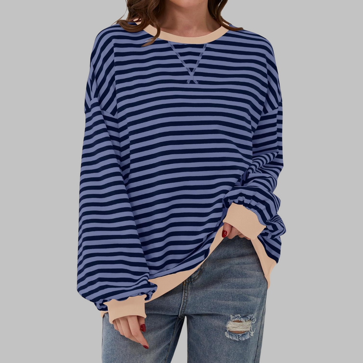 Lucy - Lässiger Gestreifter Pullover