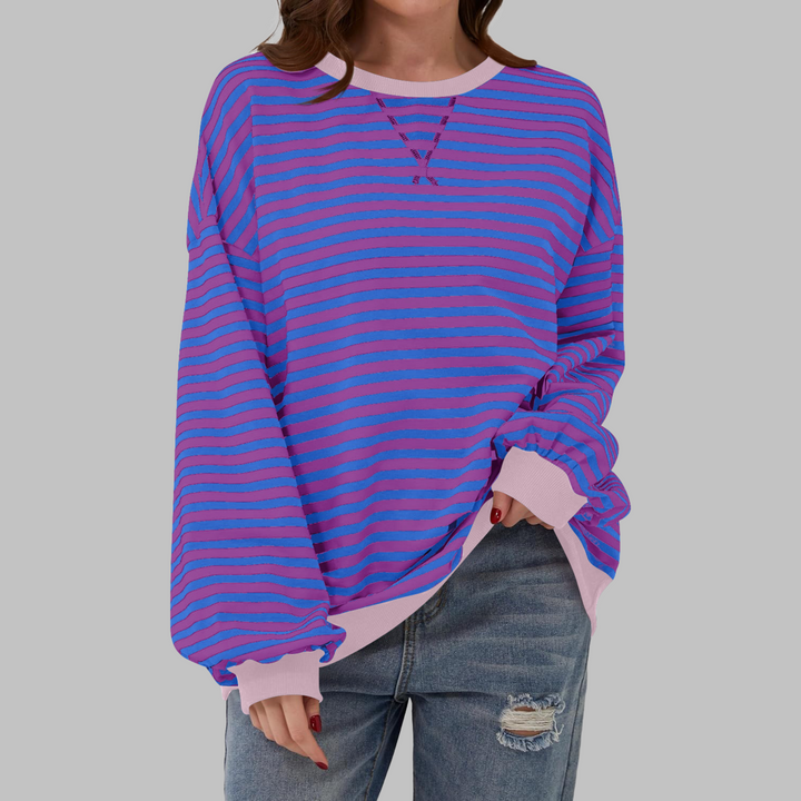 Lucy - Lässiger Gestreifter Pullover