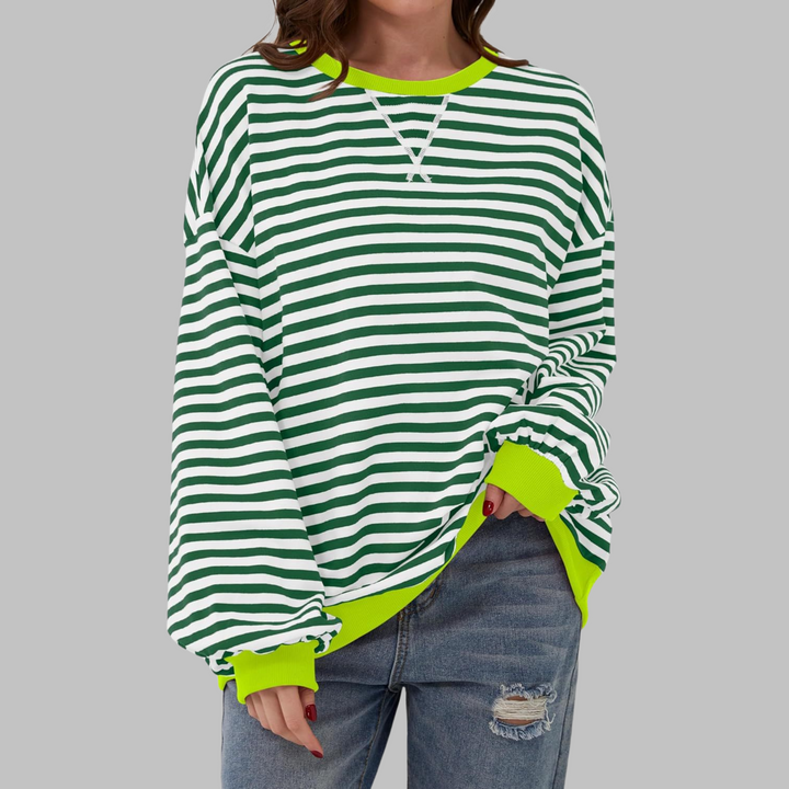 Lucy - Lässiger Gestreifter Pullover