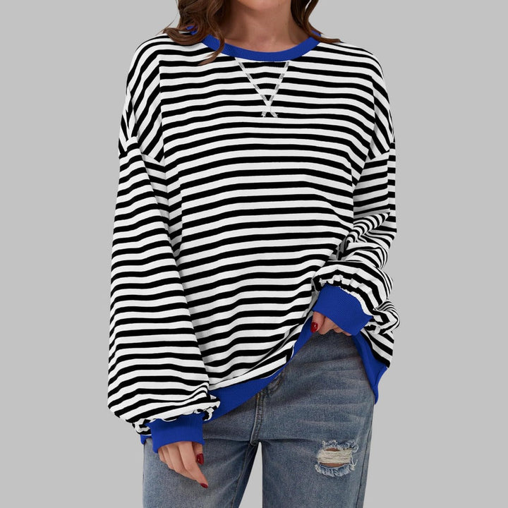Lucy - Lässiger Gestreifter Pullover
