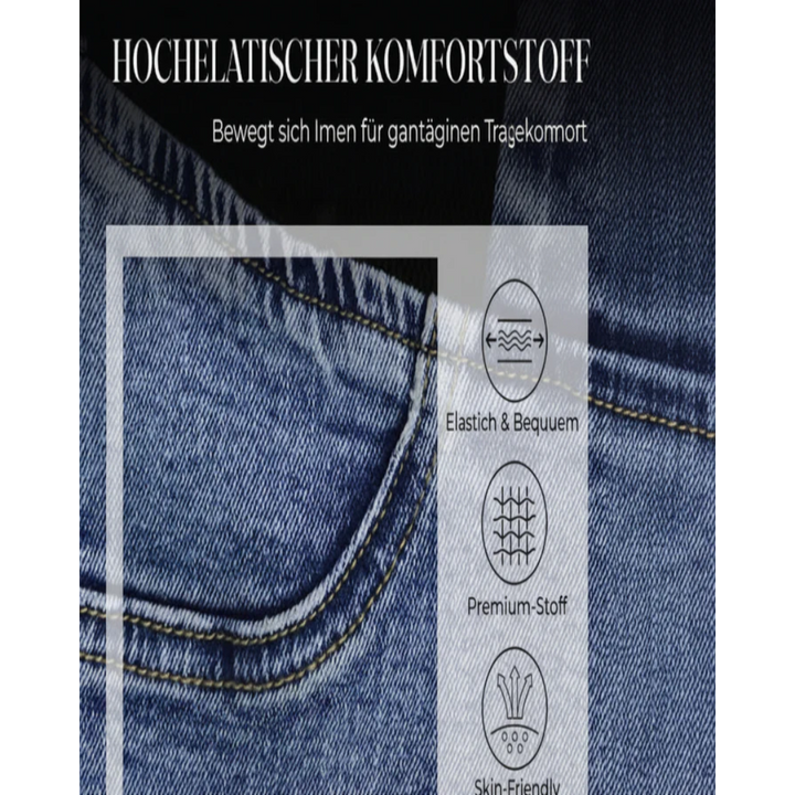 Clowy – Jeans mit Hoher Taille Stretch und Ausgestelltem Bein