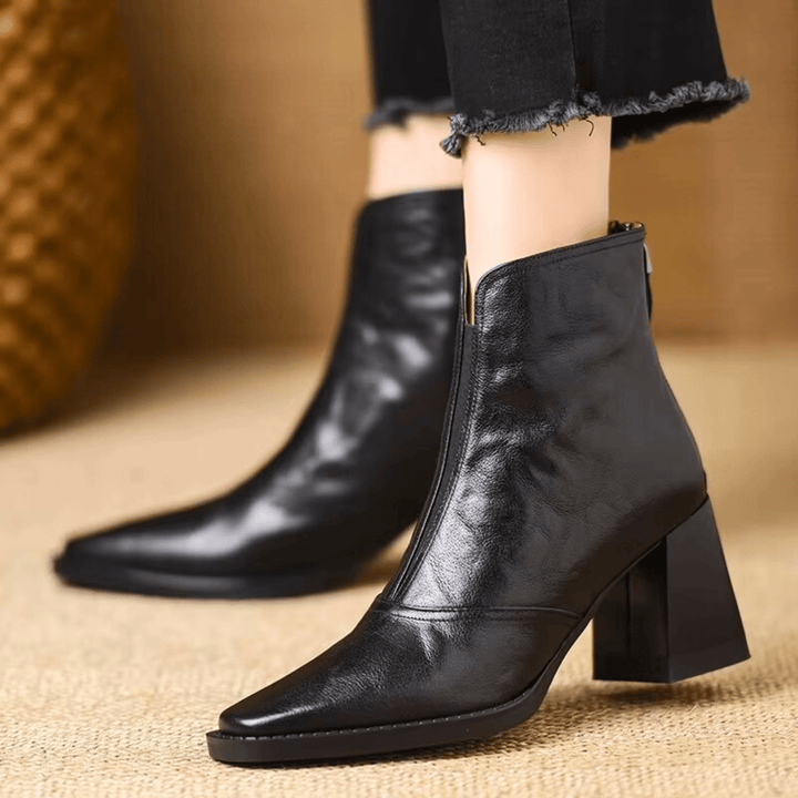 Cilla – Orthopädisch inspirierte Stiefeletten mit komfortablem Mittelabsatz