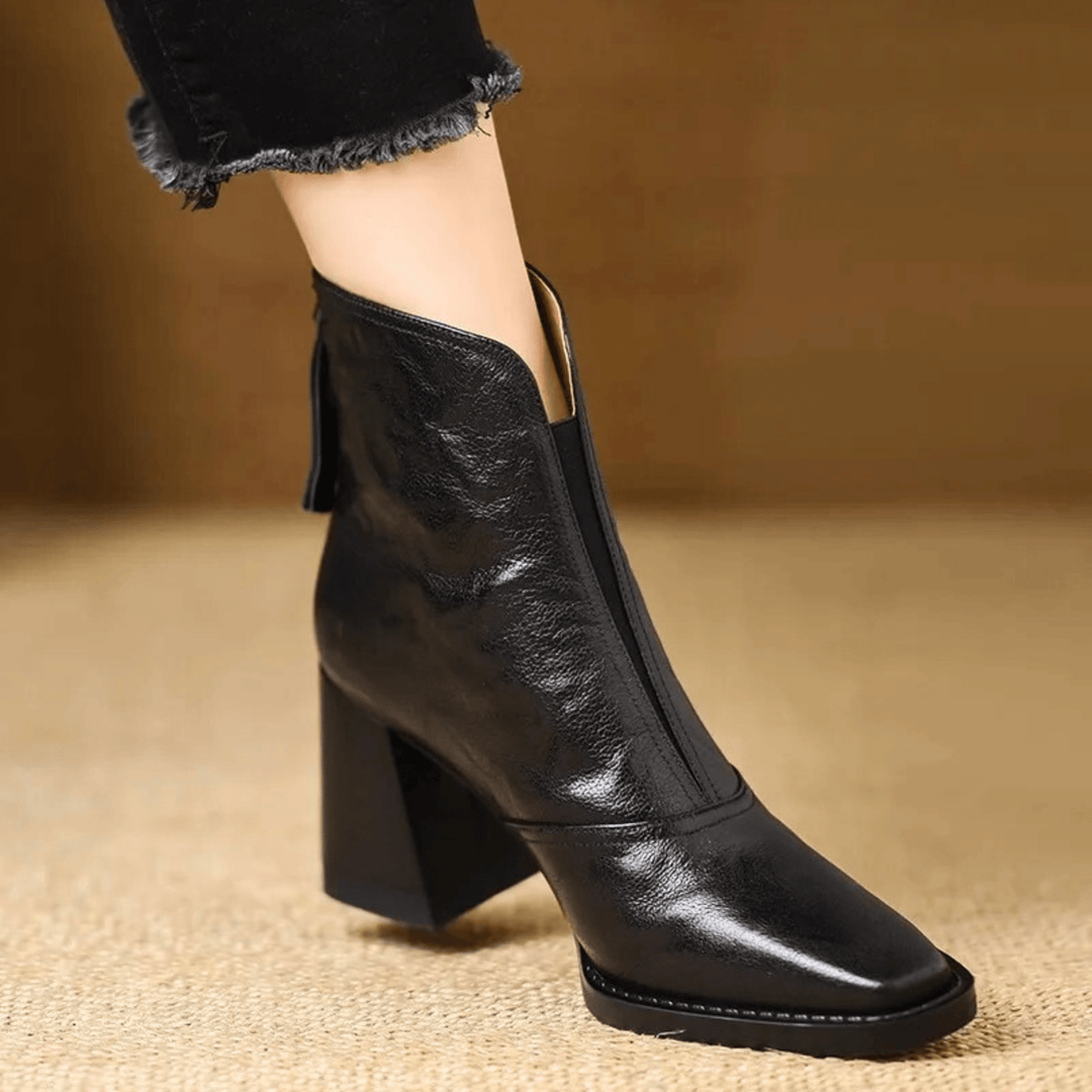 Cilla – Orthopädisch inspirierte Stiefeletten mit komfortablem Mittelabsatz