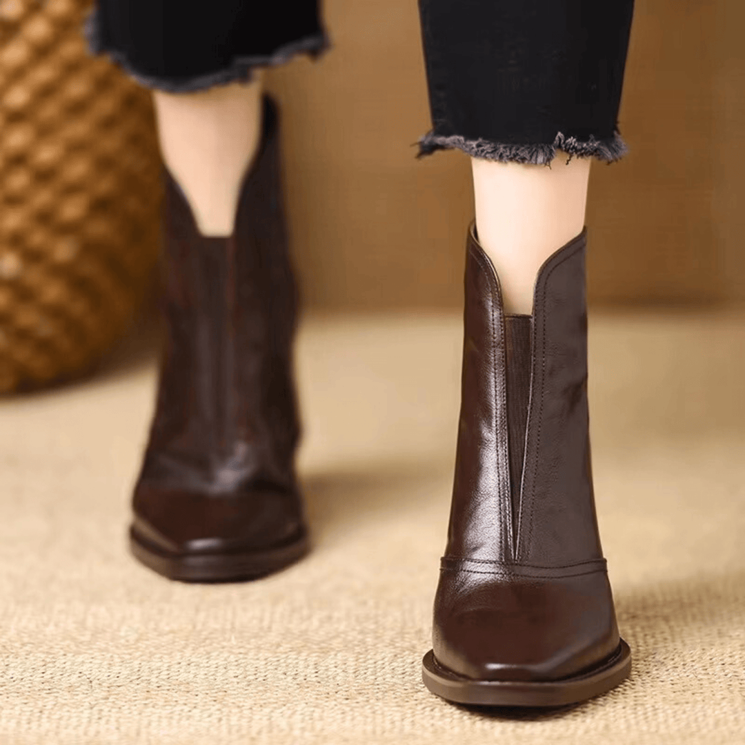 Cilla – Orthopädisch inspirierte Stiefeletten mit komfortablem Mittelabsatz