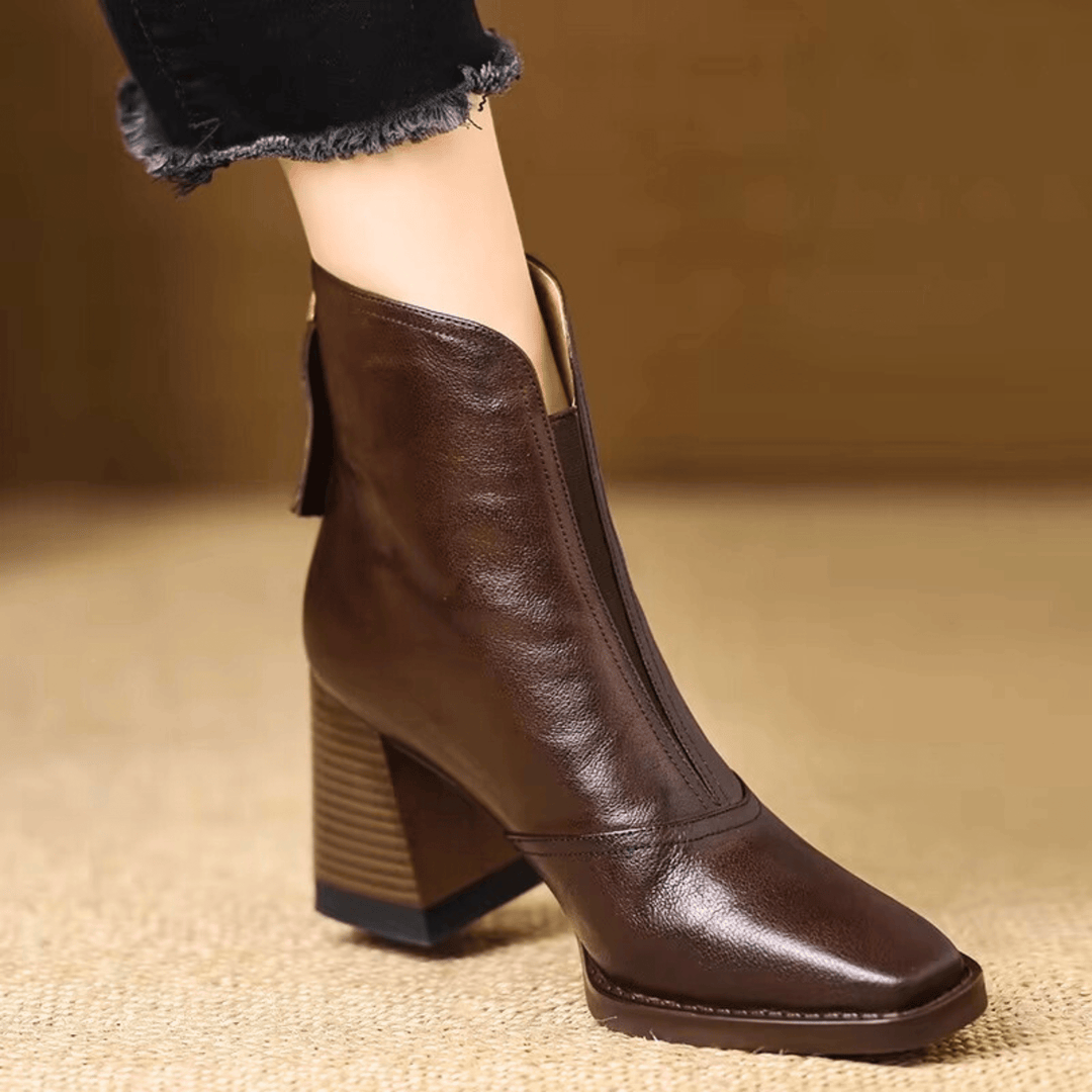 Cilla – Orthopädisch inspirierte Stiefeletten mit komfortablem Mittelabsatz