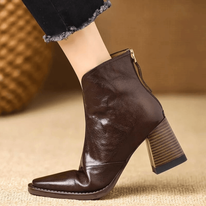 Cilla – Orthopädisch inspirierte Stiefeletten mit komfortablem Mittelabsatz